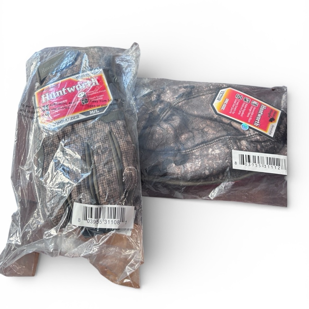 Huntworth Camouflage Gloves and Hat